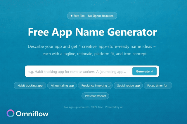 Free AI App Name Generator: Find the Perfect Startup Name Fast